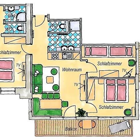 Erlenhof Lägenhetshotell Grossarl